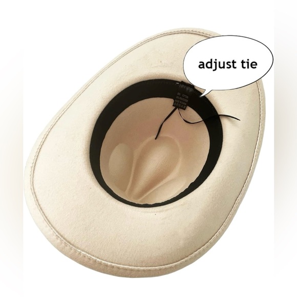 Classic Cowboy hat with wide belt - Picture 4 of 4